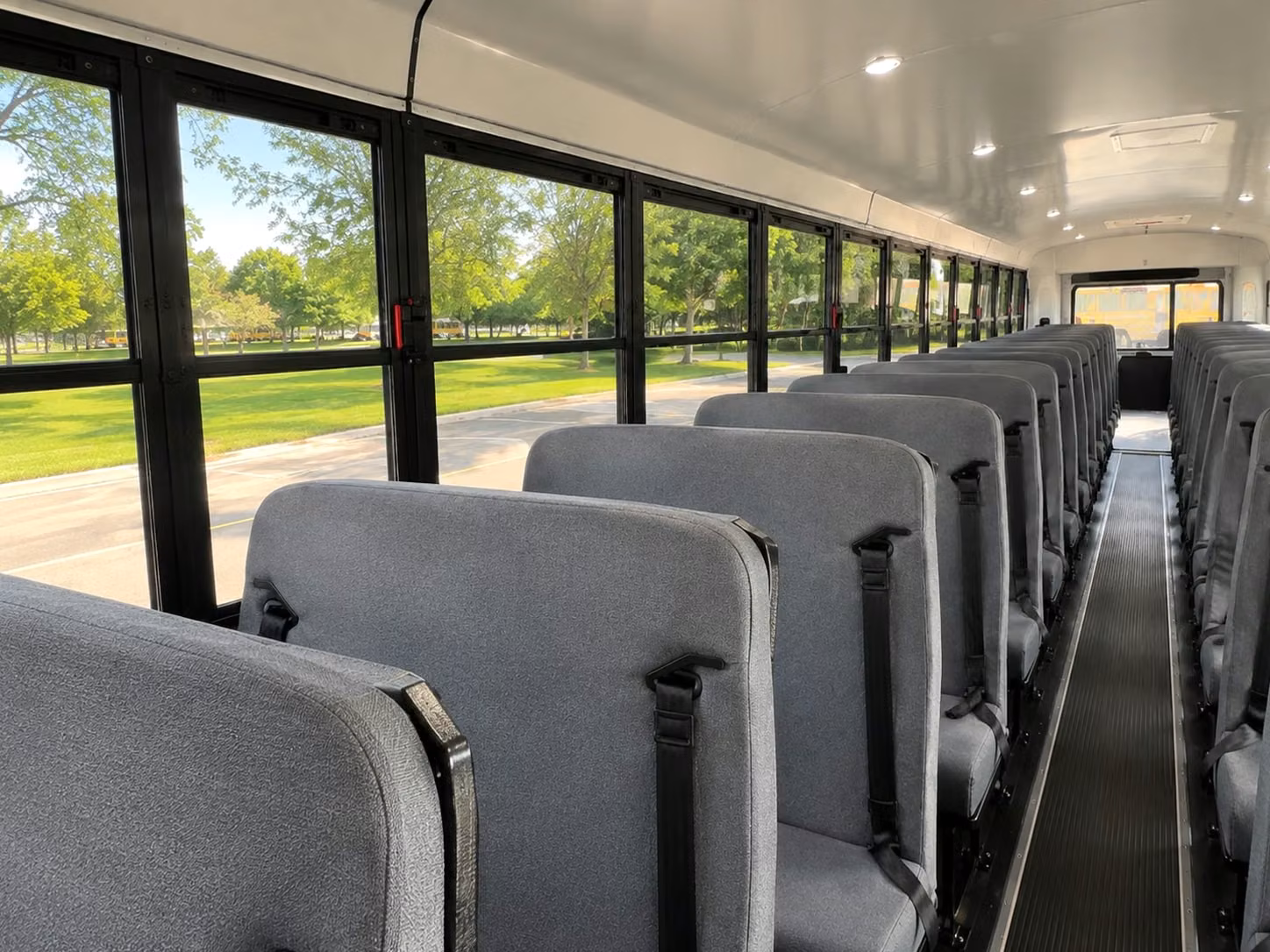 school bus inside