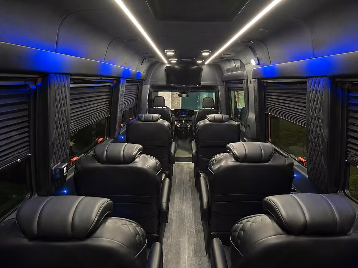 sprinter van with driver inside